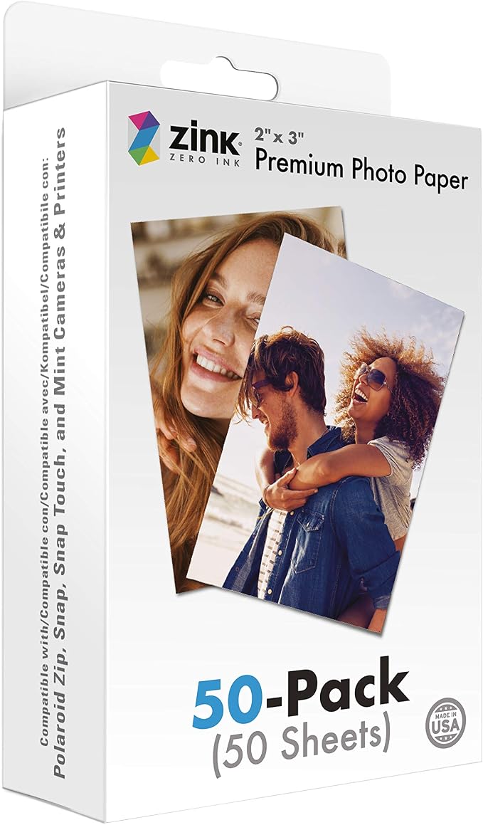 Zink 2"x3" Premium Instant Photo Paper Compatible