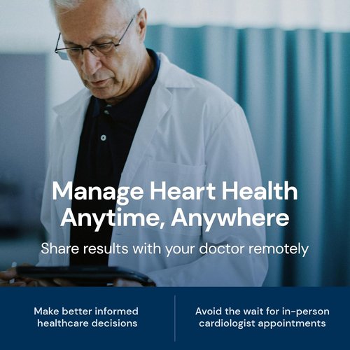 KardiaMobile EKG Monitor - FDA-Cleared, Credit-Card Sized Heart Monitor | Bluetooth Enabled, Portable