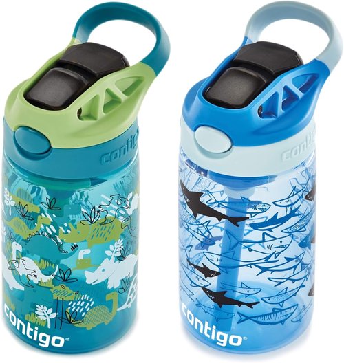 Contigo Aubrey Kids Water Bottle - Leak-Proof Design | Fun Colors & Easy Grip