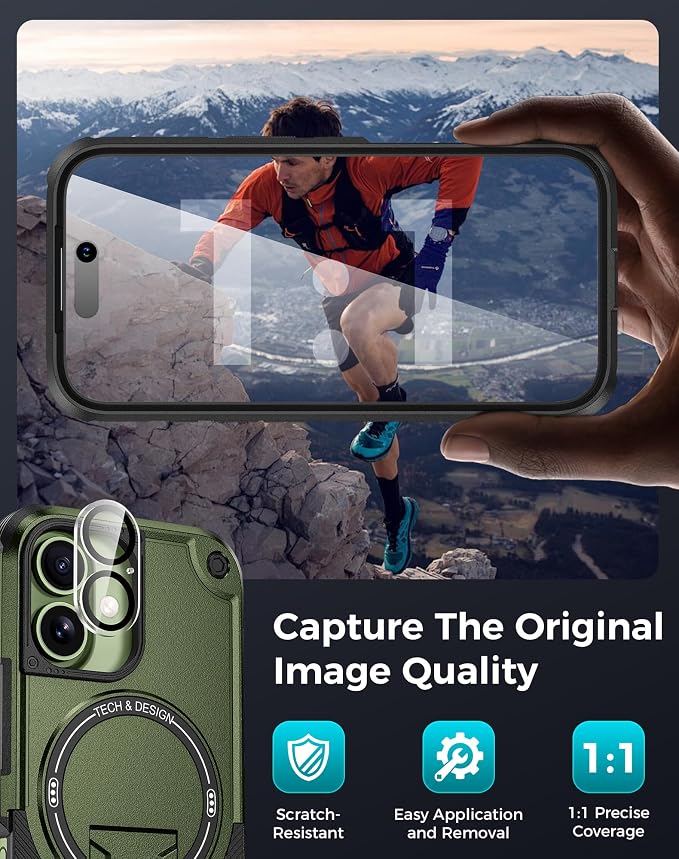 Goton for iPhone 17 Case with Privacy Tempered Glass Screen Protector & Camera