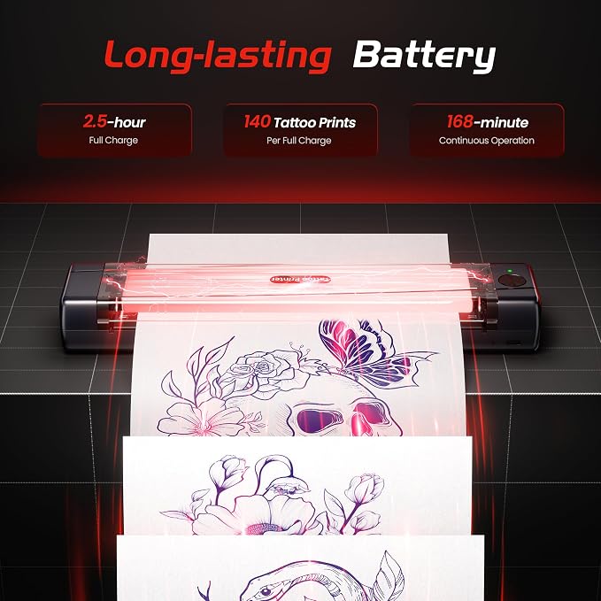 TATTMUSE Portable Printers Wireless