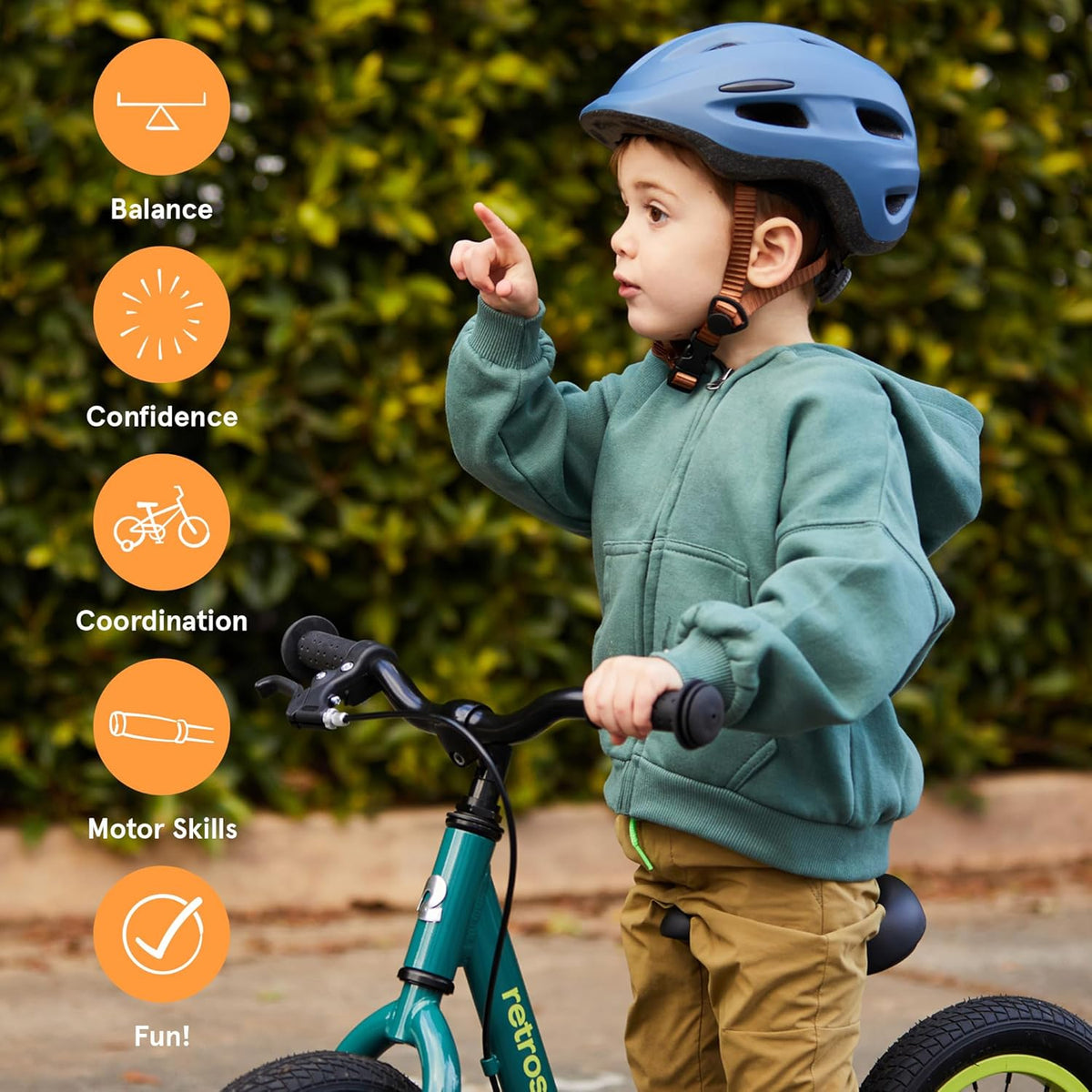 Retrospec Cub Plus Toddler Balance Bike - Lightweight, Adjustable V-Brake & Seat for Ages 18 Months to 4 Years