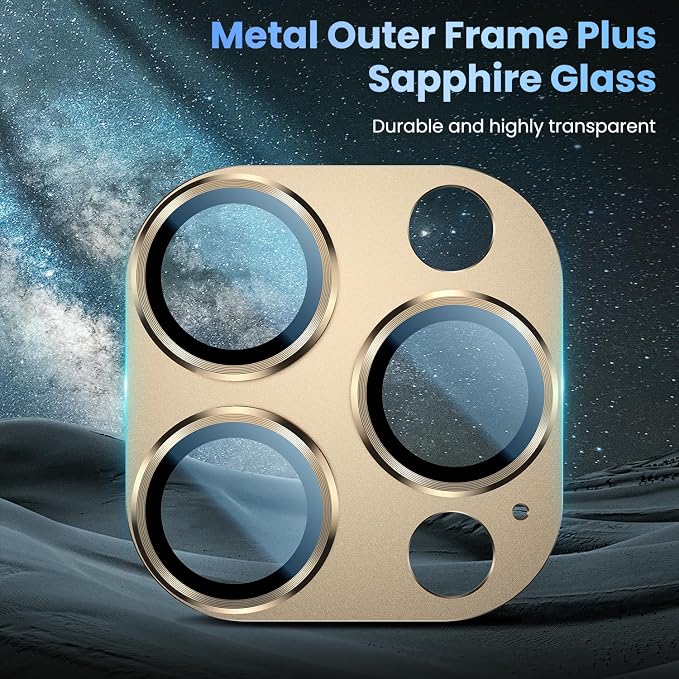 Uyiton Compatible with iPhone 16 Pro/iPhone 16 Pro Max Camera Lens Protector