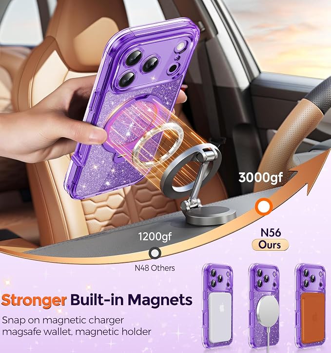 Twinkle Design Privacy Case for iPhone 17 Pro Max
