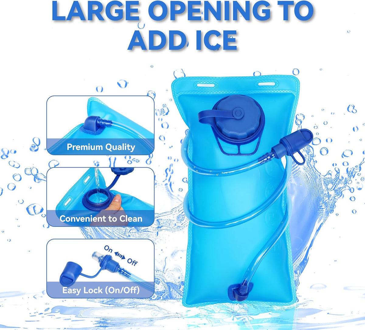 XBT Hydration Pack - Lightweight 2L Water Bladder Running Vest | Adjustable, Breathable, Reflective for Hiking & Cycling
