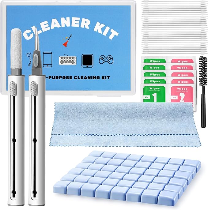 Upgraded for Airpod Cleaner Kit, Putty&Swabs, Removes Earwax& Dust, Compatible