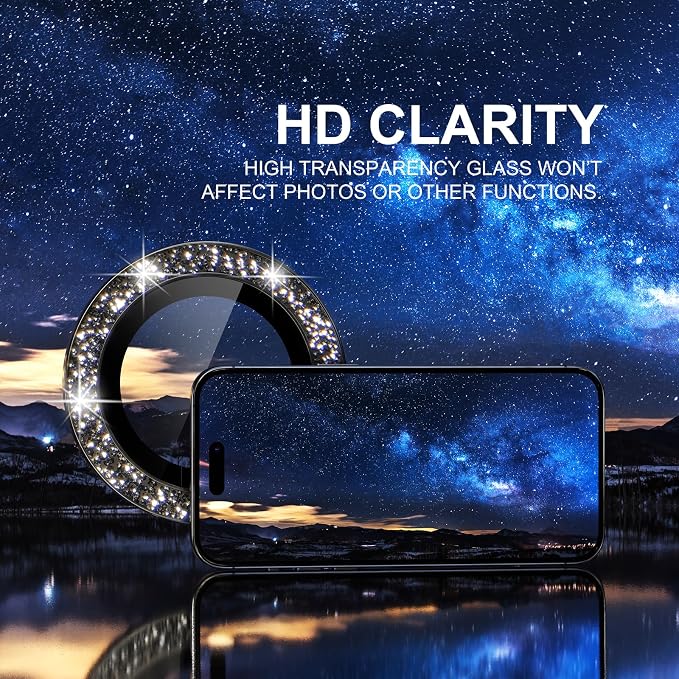 Choiche Compatible for iPhone 15 Pro/iPhone 15 Pro Max Camera Lens Protector