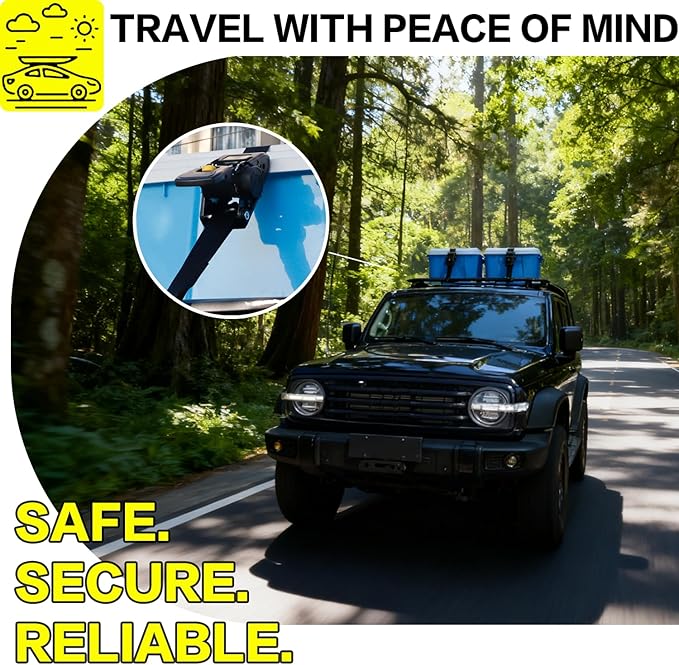 Retractable Ratchet Straps 2" x 10ft, 3,000lb Break Strength, Heavy Duty Easy Release Tie Down for Trucks, Trailers, Motorcycles, ATVs, Secure Cargo Straps
