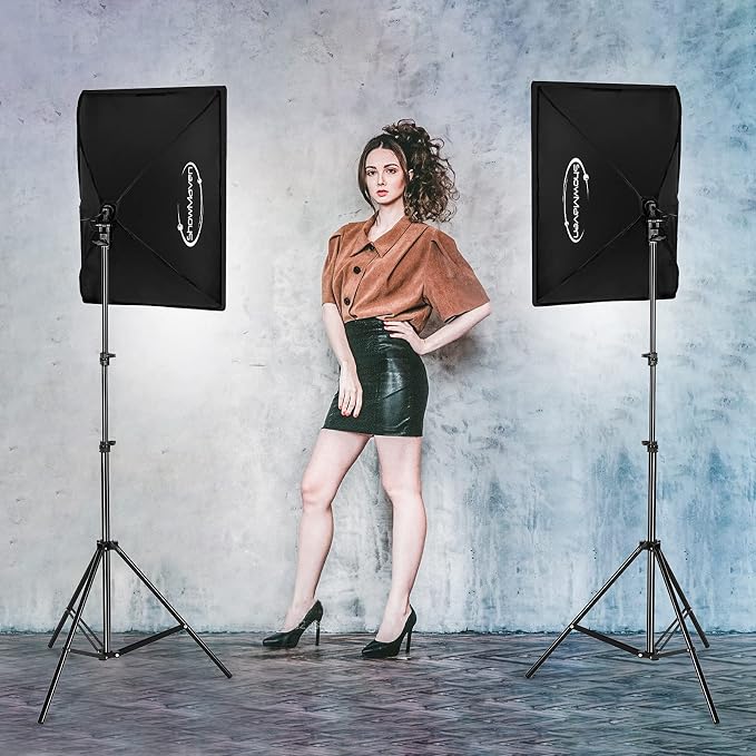 ShowMaven Softbox Lighting Kit, Studio Lights