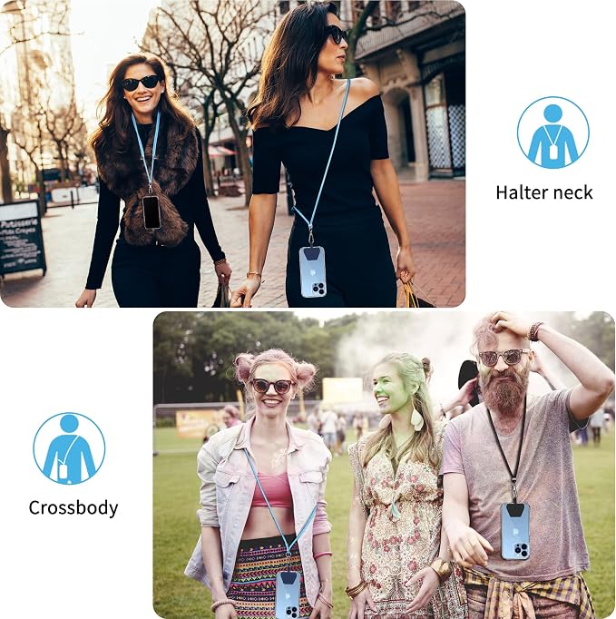 CACOE Phone Lanyard 2 PCS-2 PCS Adjustable Neck Strap, Universal Crossbody