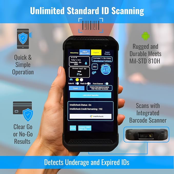 Portable ID & Passport Scanner for Bars, Clubs & Retail | Verifies Age &