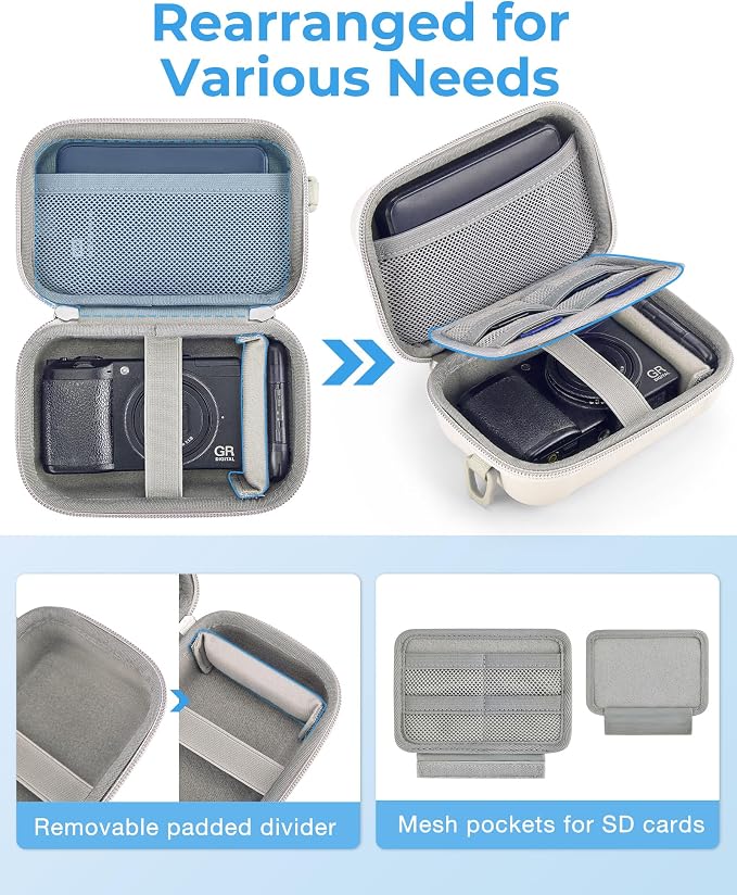 BAGSMART Digital Camera Case, Waterproof & Protective Small Camera Bag