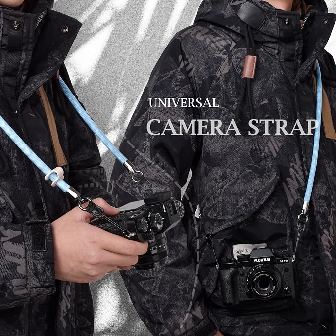 VOVMOEYA Nylon Braided Camera Rope Strap, Camera Neck Shoulder Strap