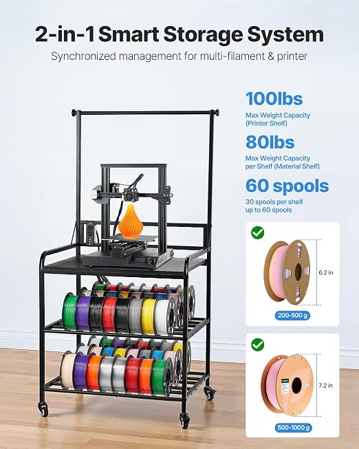 VEVOR 3D Printer Filament Storage Rack