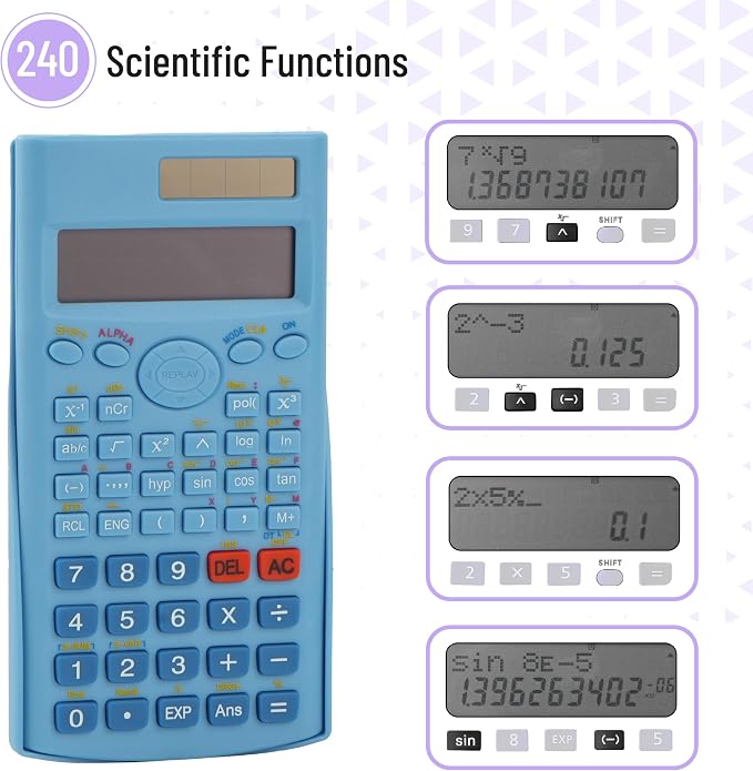 Mr. Pen- Scientific Calculators, 2 Line Display, Fraction and Statistics