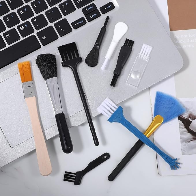 Bewudy 10 PCS Mini Keyboard Cleaning Brushes Kit, Anti-Static Electronic Dust