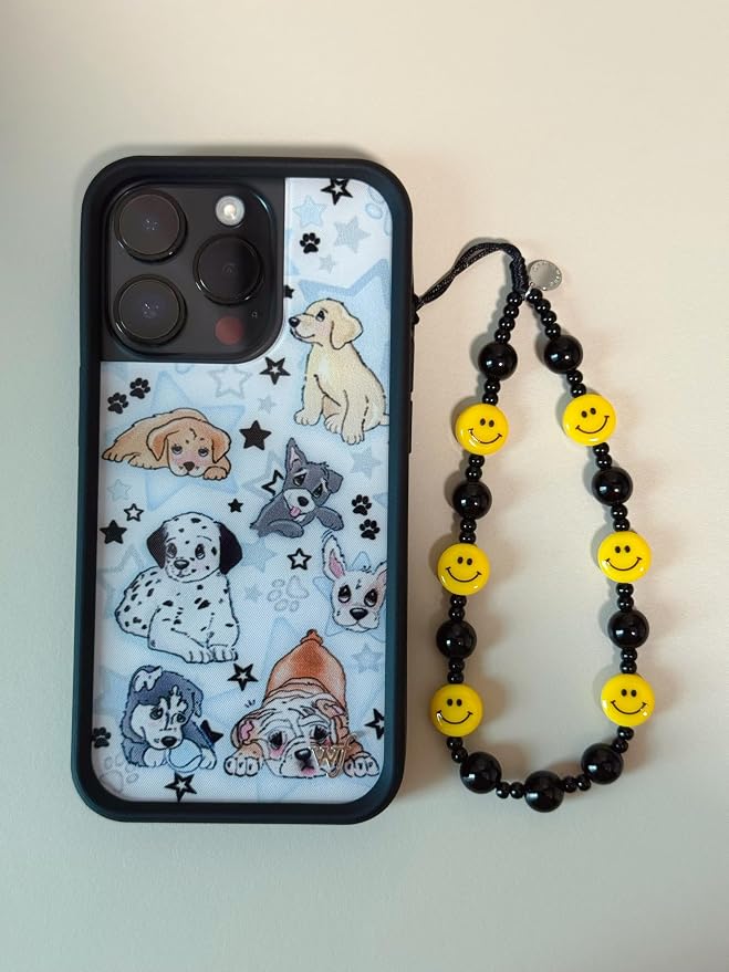 Drawwind Phone Charm Beaded Wristlet Strap Universal Cell Phone Lanyard Cute