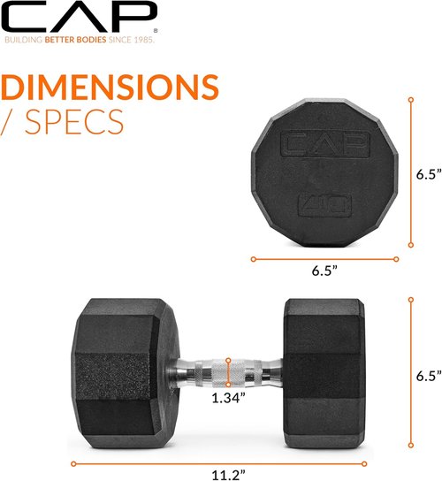 CAP Barbell Coated Dumbbell Weights - Versatile Options in Pairs & Sets for Every Workout