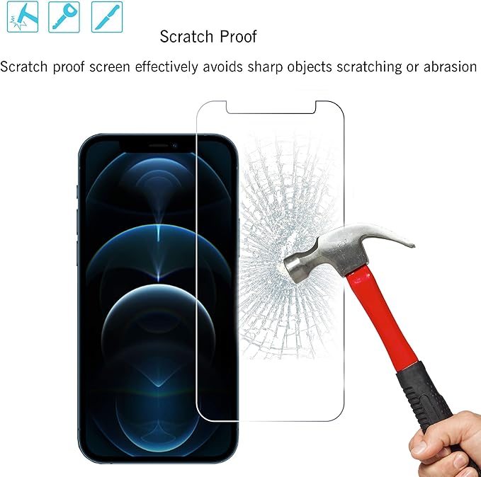 Ailun Screen Protector for iPhone 12 pro Max 2020 6.7 Inch 3 Pack Case Friendly