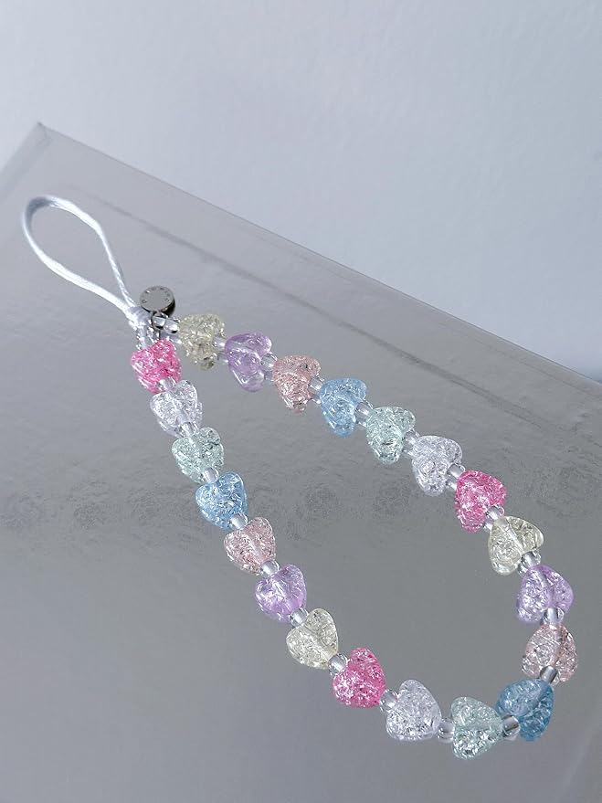 Drawwind Phone Charm Beaded Wristlet Strap Universal Cell Phone Lanyard Cute