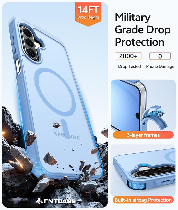 FNTCASE for Galaxy A17/A16 5G Phone Case: for Samsung A17 Cases Matte
