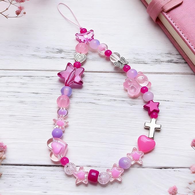 Beaded Camera Wrist Strap Cute Digital Camera Charm Lanyard, Phone Wristlet