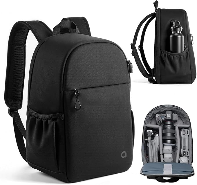 llano Compact Camera Backpack for DSLR/SLR/Mirrorless, Photography Bag