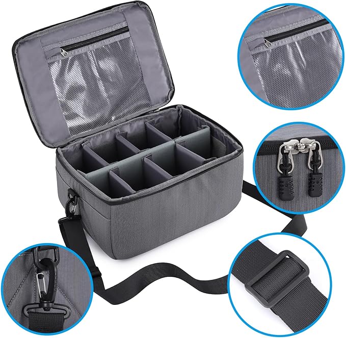 Koolertron Dslr Camera Insert Bag Purse Universal Liner Lens Pouch Partition