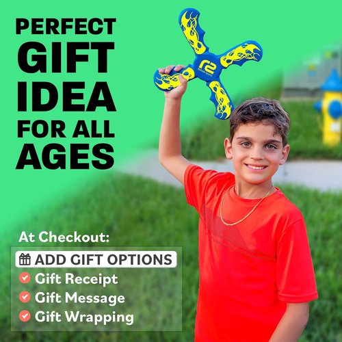 Boomerang Fun | Soft & Easy Outdoor Toy for Kids - Perfect Gift for Ages 6-12 - Ideal for Boys & Girls