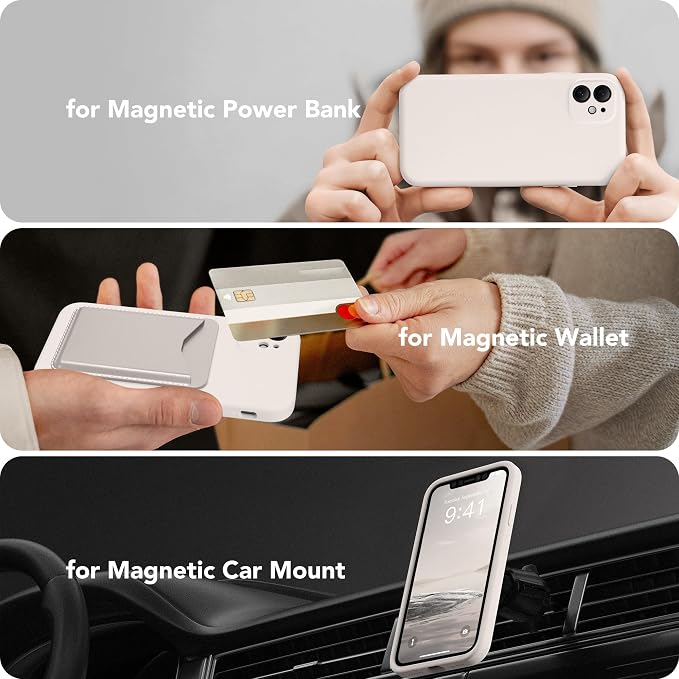 Magnetic for iPhone 11 Phone Case Silicone, Compatible