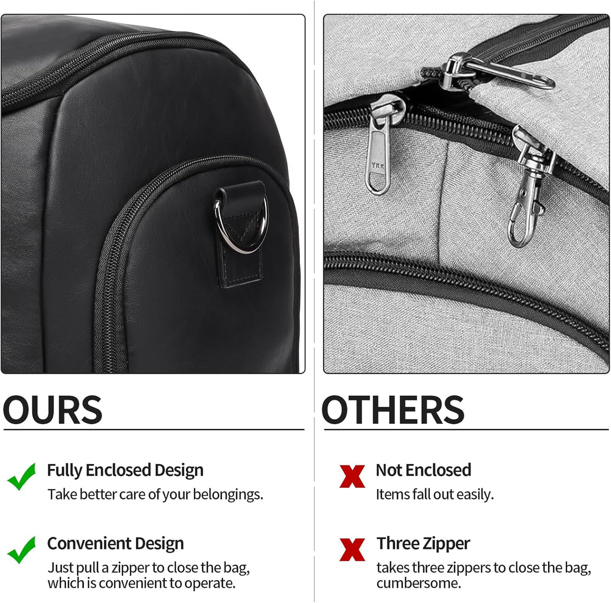 Seyfocnia Carry-On Garment Bag - Convertible Travel Suitcase for Men & Women | Black 2-in-1 Design
