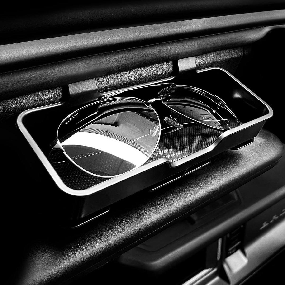 sukemichi Sunglass Holder For Bronco, Sunglasses Holder Sun Visor Organizer Sun Visor Glasses Box For Ford Bronco Accessories 2021 2022 2023 2024 2025 2 Door 4 Door