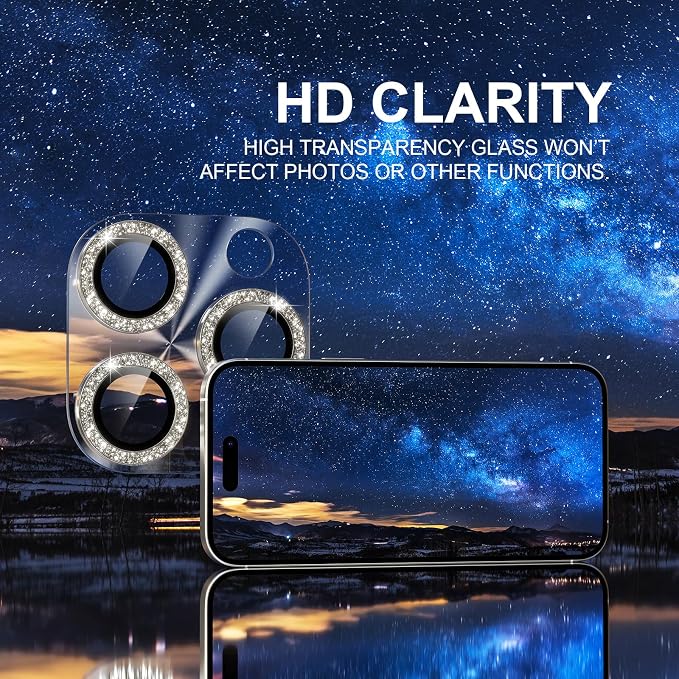 Choiche Compatible for iPhone 16 Pro/iPhone 16 Pro Max Camera Lens Protector