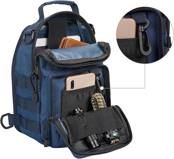 G4Free Outdoor Tactical Bag Backpack, Military Sport Bag Pack Sling Shoulder