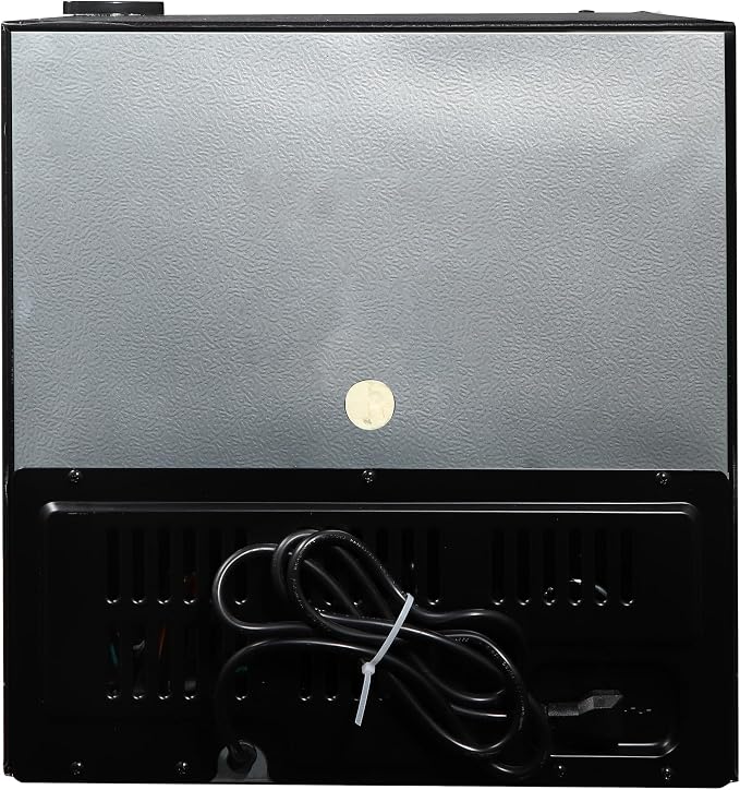 FRIGIDAIRE 12-Bottle Cooler, 1.2 Cu. Ft. Glass Door Beverage Refrigerator, Digital Display Mini Fridge with Touch Controls, Adjustable Shelves, LED Lighting & Quiet Compressor Cooling