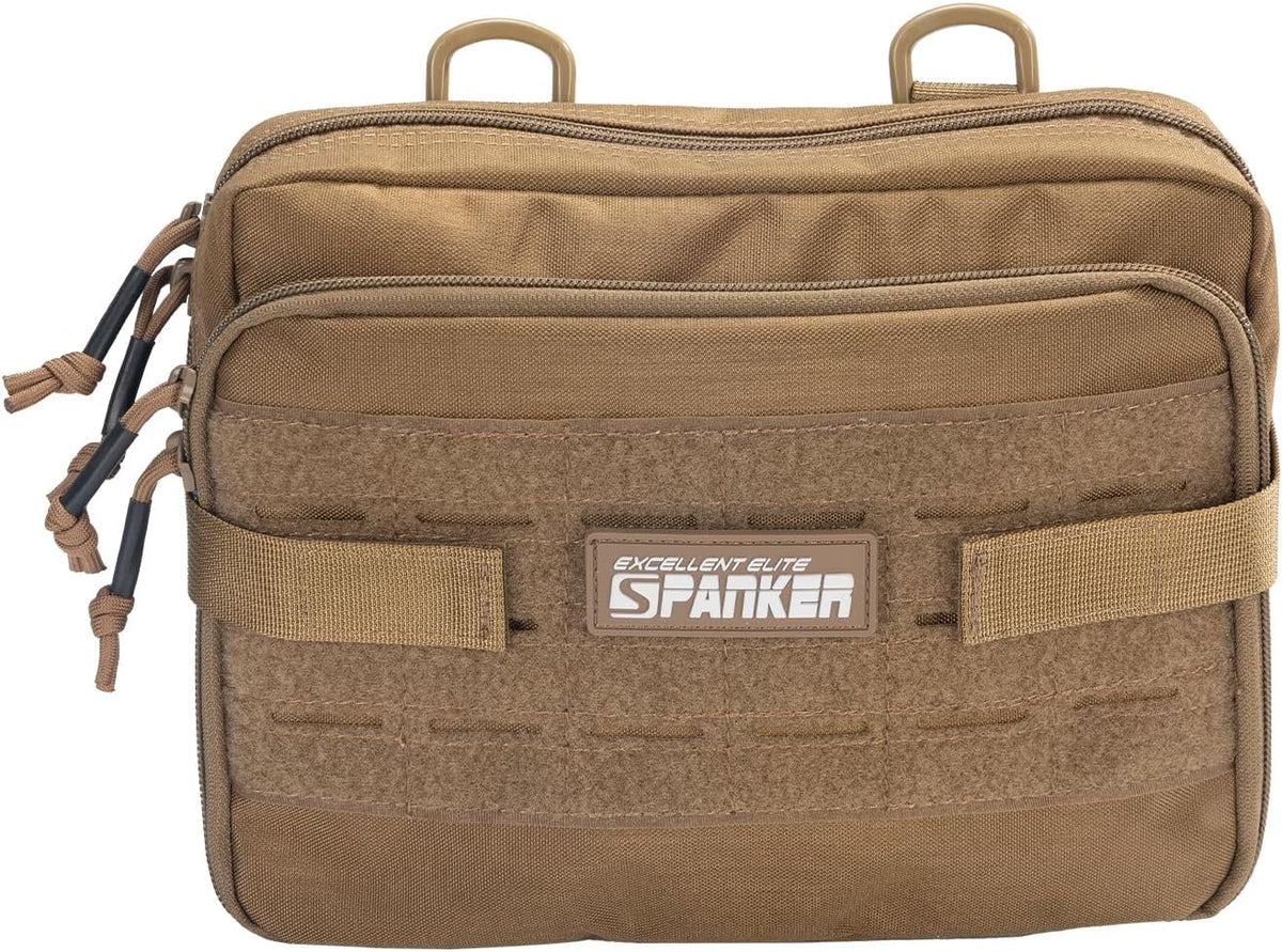 EXCELLENT ELITE SPANKER Tactical Molle Admin Pouch Utility Organizer EDC Medical Bag Utility EDC Tool Pouch with Shoulder Strap Attachment Pouches Waist Bag