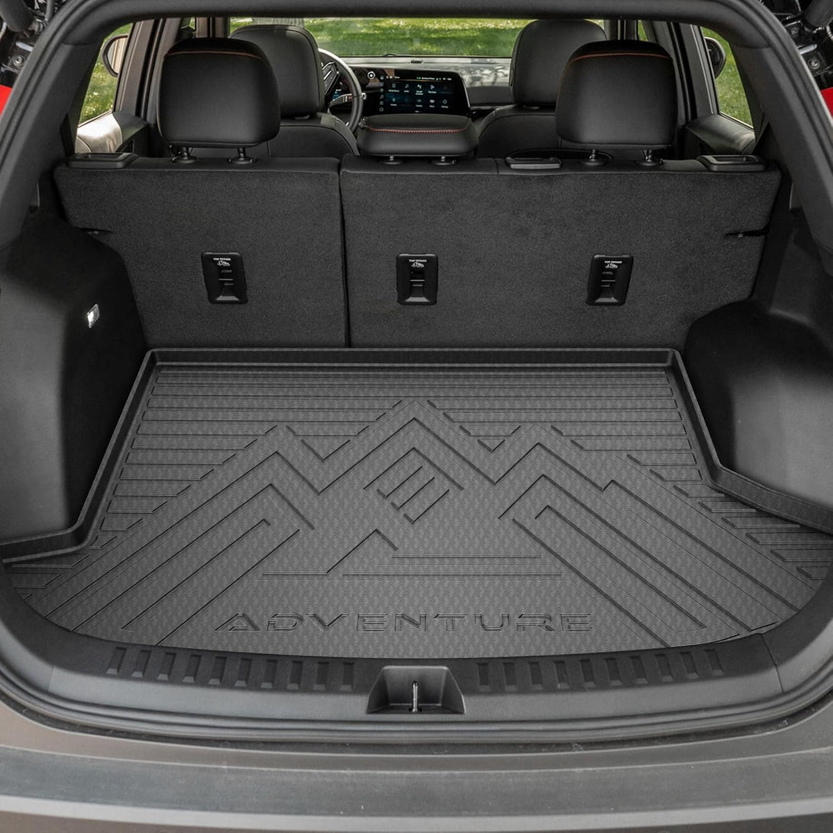 KUST Floor Mats Cargo Mat for Chevy Equinox/GMC Terrain 2025-2026 (5-Seats, Gasoline), All Weather Floor Liners Trunk Mat for Equinox Accessories Rear Cover TPE Rubber Raised Edge