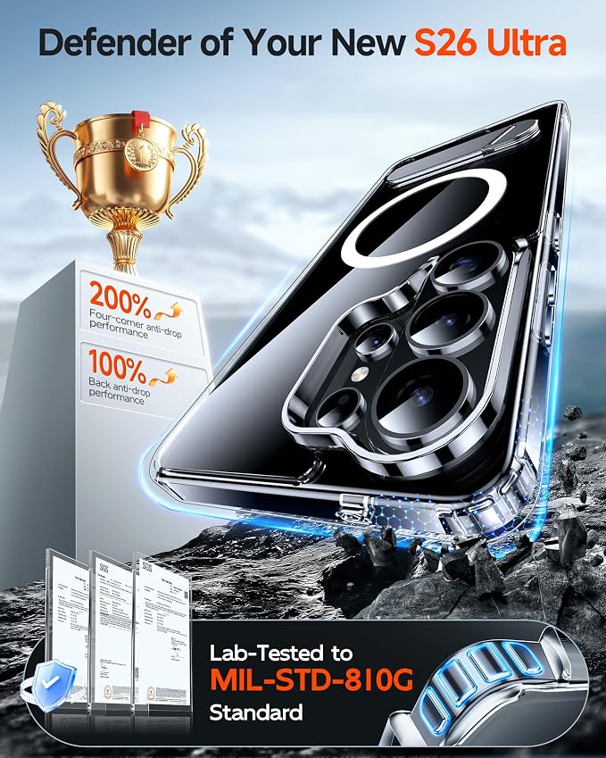 LeYi for S26-Ultra Case Clear