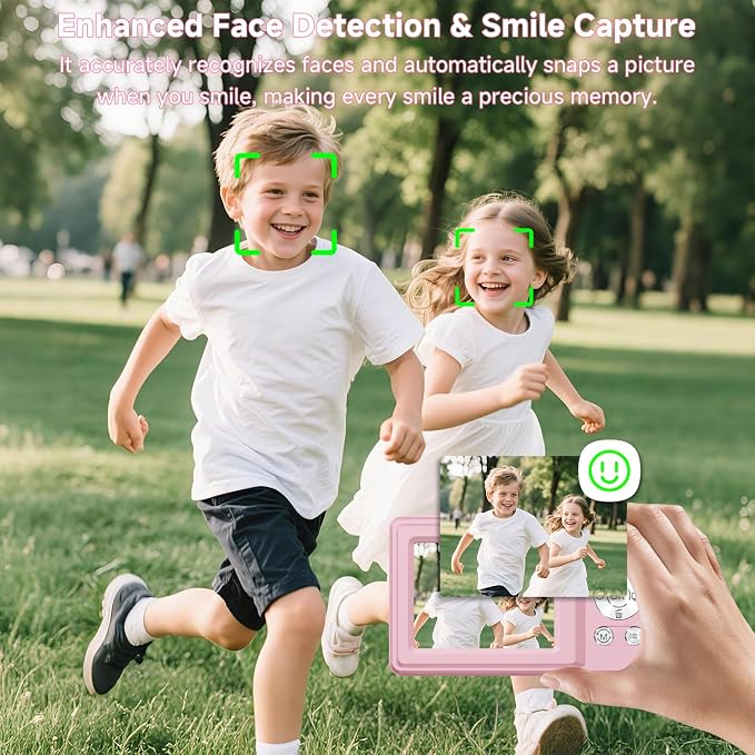 Digital Camera, 56MP 2.7K Dual-Screen Selfie Camera