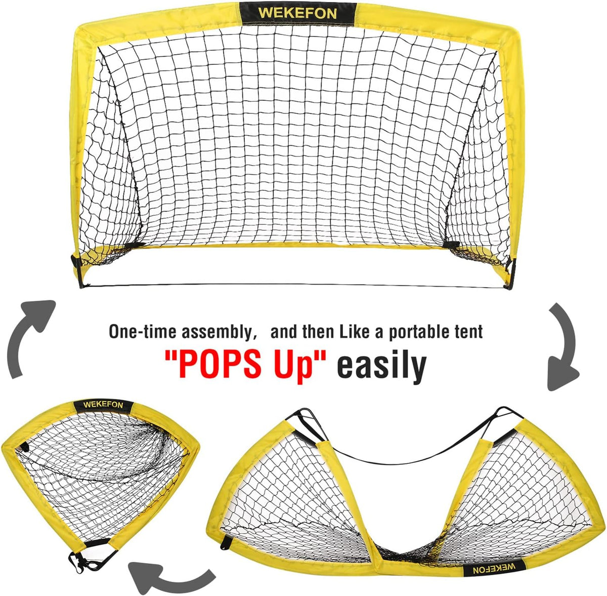 Soccer Goal by [Brand Name] - Portable Pop Up Design with Carry Bag | 5x3.1ft for Kids & Adults