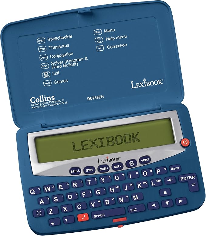 Lexibook DC753EN Electronic Pocket Spellchecker, Conjugation, Anagram Solver