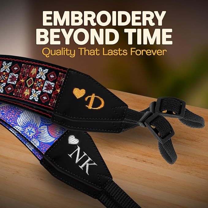 Art Tribute Custom Camera Strap Hendrix Design