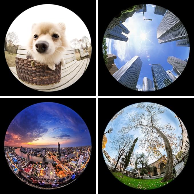KEYWING Fisheye Lens 198° Fish Eye Phone Camera Lens Kit