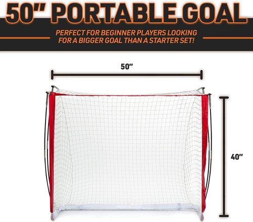 Franklin Sports FiberTech Street Hockey Goal Set - Durable Design for Outdoor Play | Easy Assembly