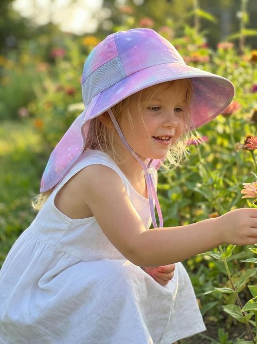 Icolor Kids Sun Hat - UPF 50+ Sun Protection Bucket Hat for Toddler Summer Play | Ages 3-10