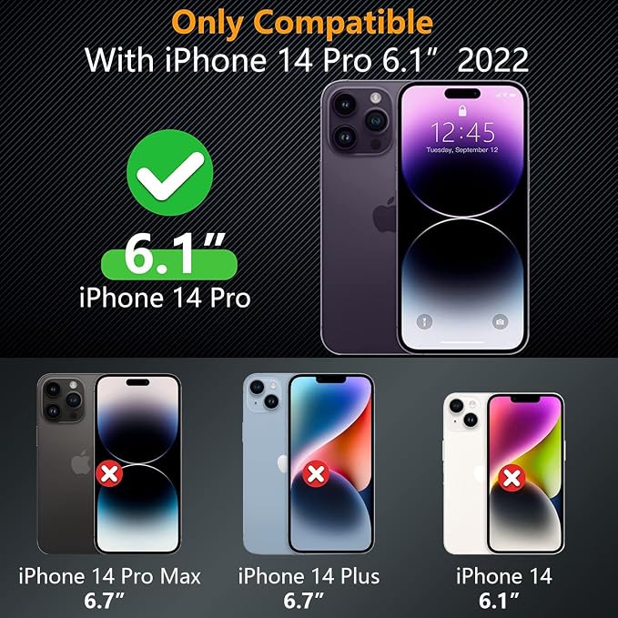 Fotbor for iPhone 14 Pro Screen Protector
