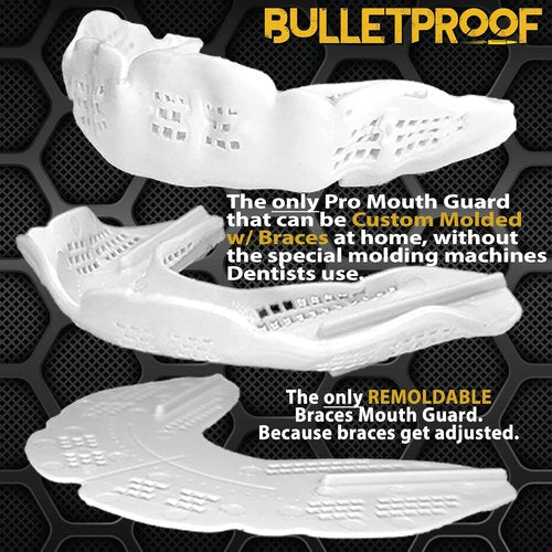 Bulletproof Braces Mouthguard - Thinnest & Strongest Sports Mouth Guard for Braces | Adult, Youth & Kids