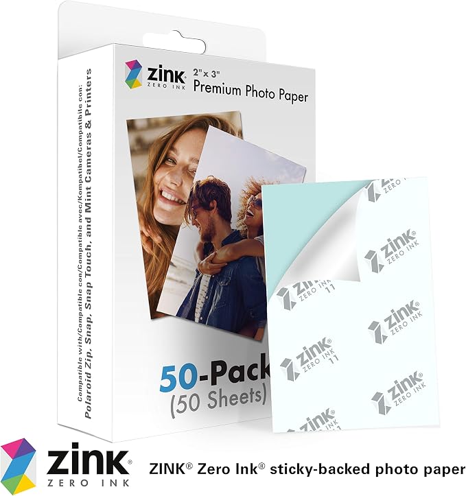 Zink 2"x3" Premium Instant Photo Paper Compatible