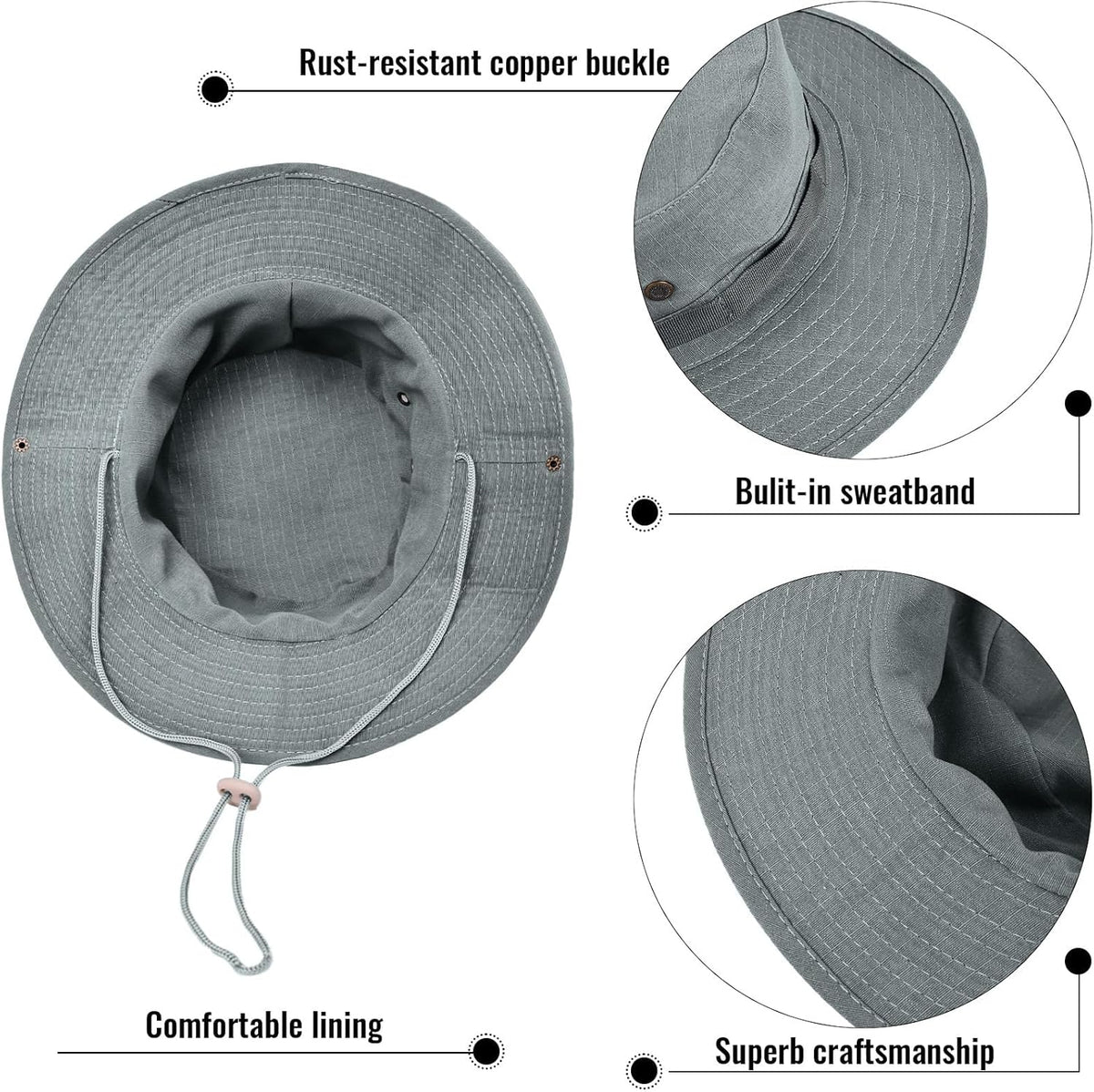 Skiennix Bucket Hat - UPF 50+ UV Protection for Men & Women | Foldable Summer Boonie Hat for Hiking & Fishing