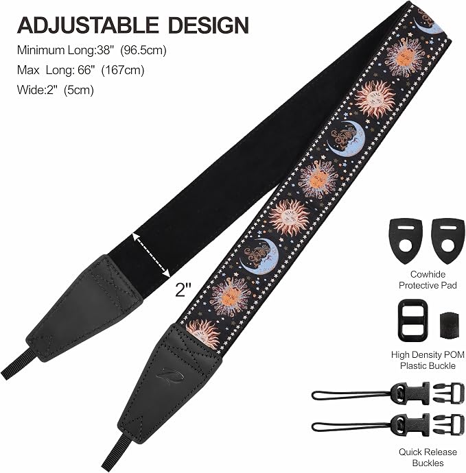 Padwa Lifestyle Night Sun God Camera Strap